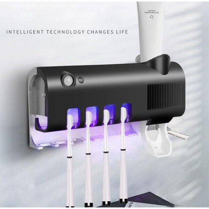 ❄️Summerfresh 50% OFF!✨3-in-1 Smart Toothbrush Station – UV Sanitising, Family Storage & Toothpaste Dispensing