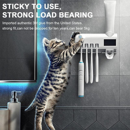 ❄️Summerfresh 50% OFF!✨3-in-1 Smart Toothbrush Station – UV Sanitising, Family Storage & Toothpaste Dispensing