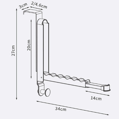 ❄️Summerfresh 50% OFF!🏠Fold-Down Clothes Hanging Rail – Space-Saving 6-Slot Hanger with No-Drill Installation Options