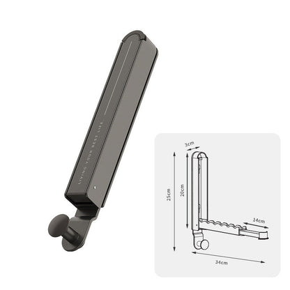 ❄️Summerfresh 50% OFF!🏠Fold-Down Clothes Hanging Rail – Space-Saving 6-Slot Hanger with No-Drill Installation Options