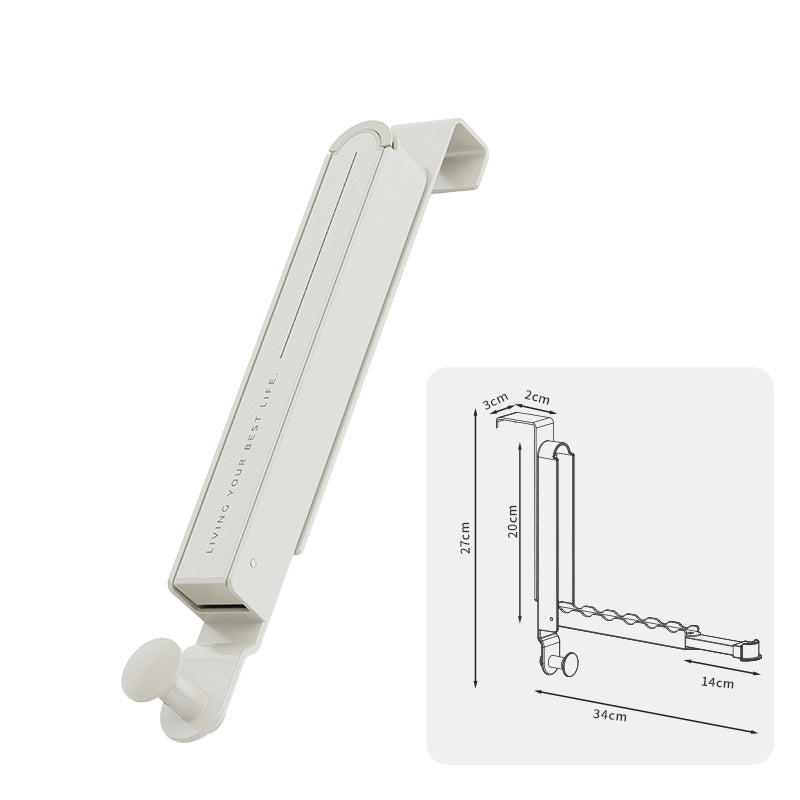 ❄️Summerfresh 50% OFF!🏠Fold-Down Clothes Hanging Rail – Space-Saving 6-Slot Hanger with No-Drill Installation Options