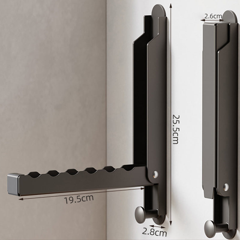❄️Summerfresh 50% OFF!🏠Fold-Down Clothes Hanging Rail – Space-Saving 6-Slot Hanger with No-Drill Installation Options