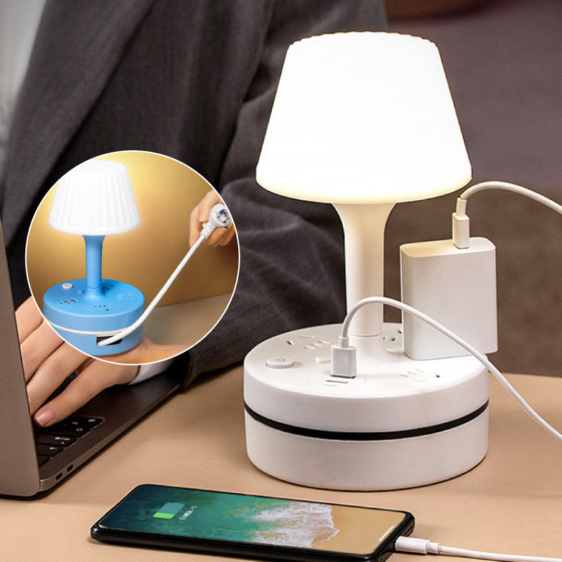 🏆 LIMITED-TIME 50% OFF! 💡 Bedside Lamp with AC Outlets & USB Ports 🔌✨