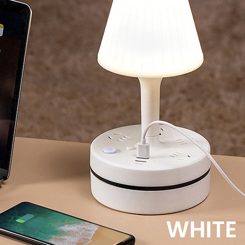 🏆 LIMITED-TIME 50% OFF! 💡 Bedside Lamp with AC Outlets & USB Ports 🔌✨