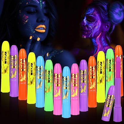 🎨 LIMITED‑TIME 49% OFF! 💥 Luminescent Water‑Soluble Body Painting Crayons – Fun, Skin‑Friendly, Easy‑to‑Wash ✨