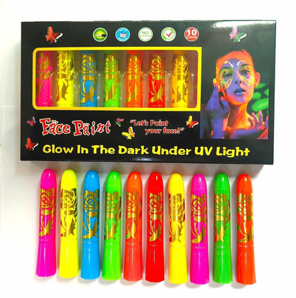 🎨 LIMITED‑TIME 49% OFF! 💥 Luminescent Water‑Soluble Body Painting Crayons – Fun, Skin‑Friendly, Easy‑to‑Wash ✨