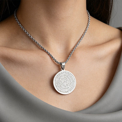 ⏳ LIMITED-TIME 49% OFF! 🪙📿 Stainless Steel Arabic Calligraphy Pendant Necklace – Sacred 'Allah' Engraving, Rust-Resistant & Timeless Design – Gold & Silver Options ✨
