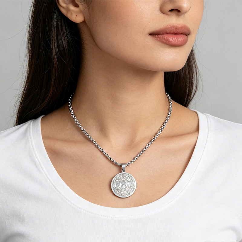 ⏳ LIMITED-TIME 49% OFF! 🪙📿 Stainless Steel Arabic Calligraphy Pendant Necklace – Sacred 'Allah' Engraving, Rust-Resistant & Timeless Design – Gold & Silver Options ✨