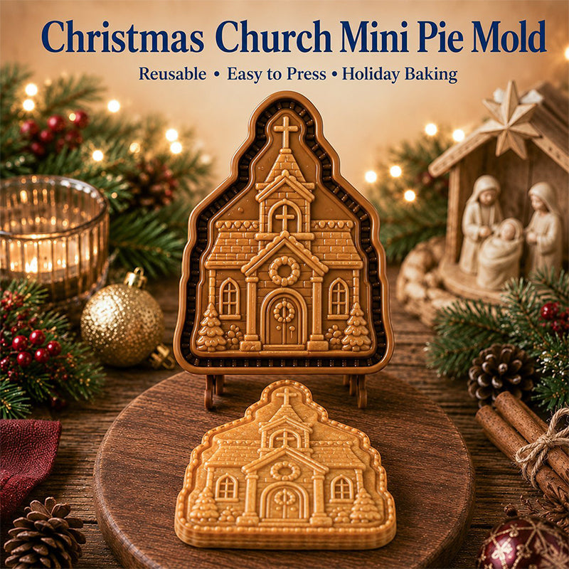 🎁🎄Christmas Sale 50% OFF!🥧 Faith-Inspired Christmas Mini Pie Mold – 3D Holiday Pastry Press for Meaningful Christmas Baking