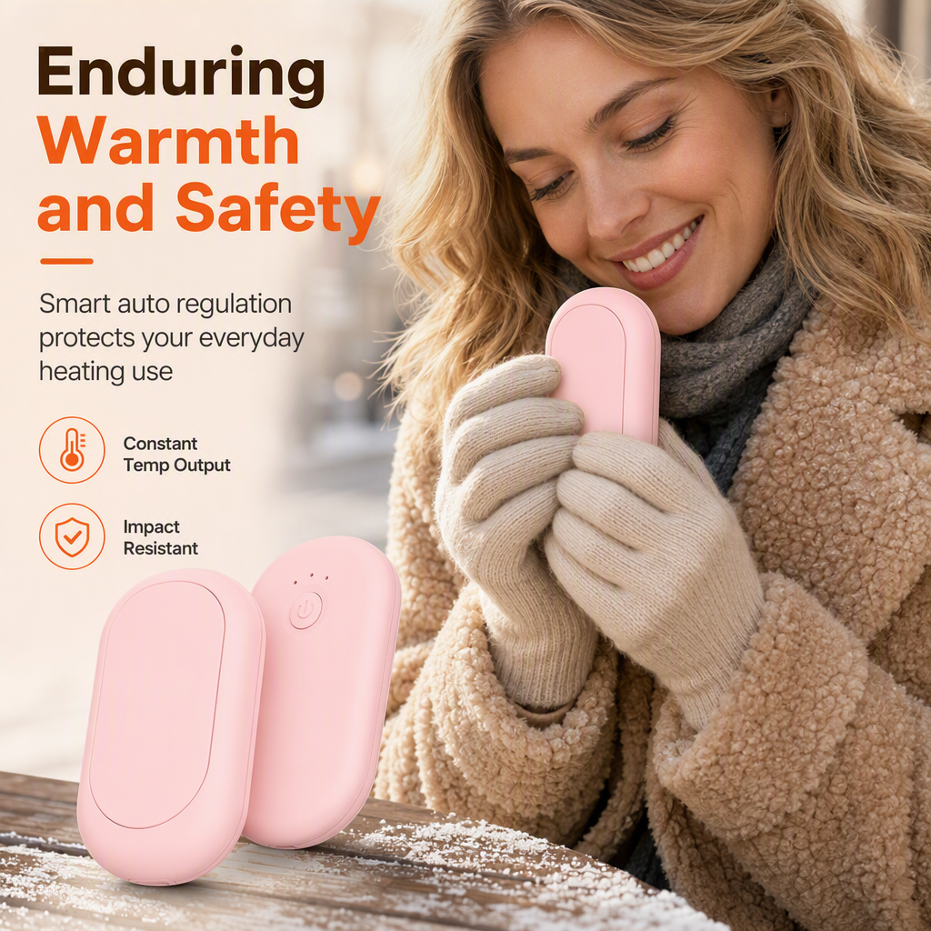 📢📢40% OFF !! ⏰Magnetic Split 2-in-1 Rechargeable Hand Warmer Mini Portable USB Electric Hand Warmer