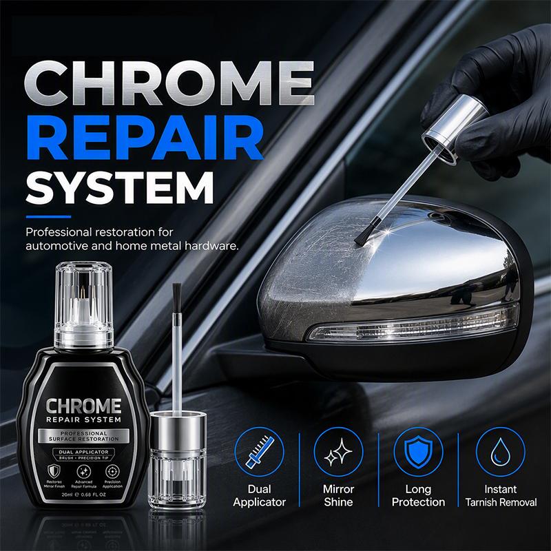 ✨🚗 Chrome Repair & Touch-Up Pen – Silver Finish Restorer for Worn Automotive Trim