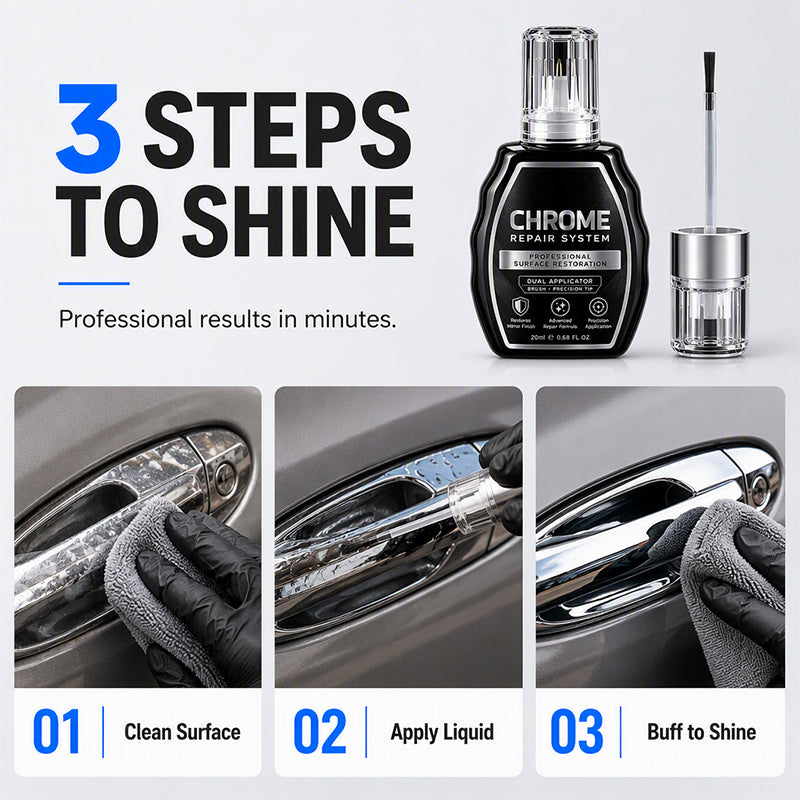 ✨🚗 Chrome Repair & Touch-Up Pen – Silver Finish Restorer for Worn Automotive Trim