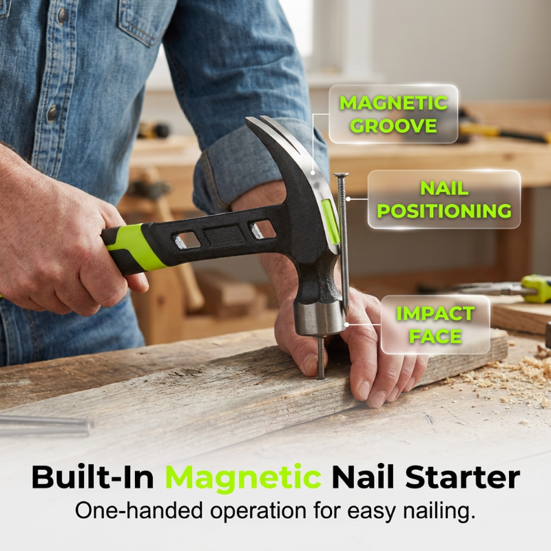 Industrial-Grade Multifunctional Claw Hammer