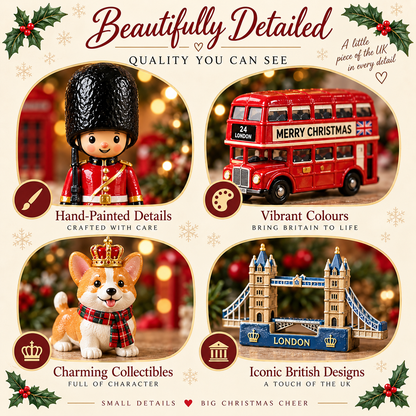 🎄 24 Days of British Christmas – Advent Calendar with 24 Charming Collectible Surprises