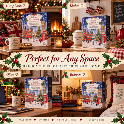 🎄 24 Days of British Christmas – Advent Calendar with 24 Charming Collectible Surprises